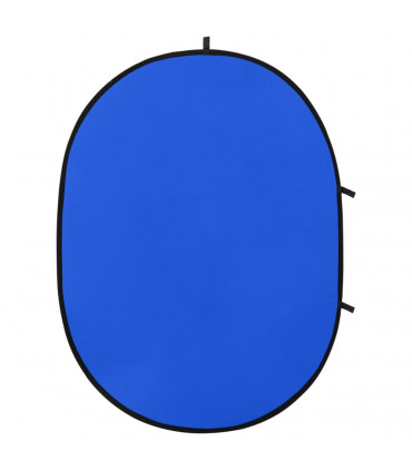 2 in 1 Oval Studio Background Screen Green and Blue 200x150 cm