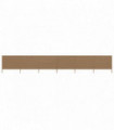 6-panel Wind Screen Fabric 800x160 cm Taupe