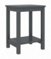Bedside Cabinet Dark Grey 35x30x47 cm Solid Pinewood
