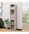 Book Cabinet Concrete Grey 36x30x171 cm Engineered Wood