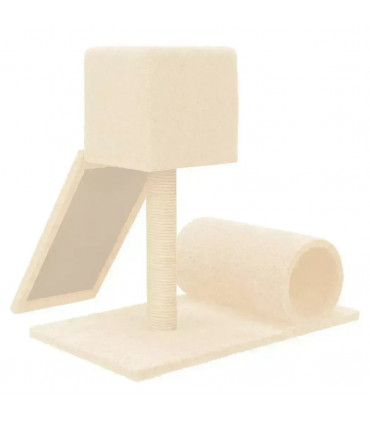 Cat Tree with Sisal Scratching Post Cream 59 cm