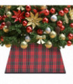 Christmas Tree Skirt Red and Black 48x48x25 cm