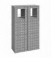 Gabion Basket Posts 2 pcs 50x50x180 cm Iron