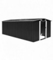Garden Shed 257x489x181 cm Metal Anthracite