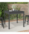 vidaXL Garden Table Grey 82.5x82.5x76 cm Solid Wood Pine
