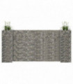 H-Shaped Gabion Planter Steel Wire 260x40x120 cm