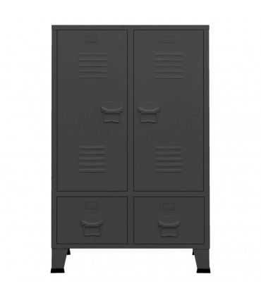 Industrial Wardrobe Anthracite 67x35x107 cm Steel