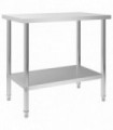 Kitchen Work Table 100x60x85 cm Stainless Steel