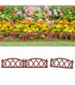 Lawn Edgings 17 pcs Red 10 m PP