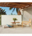 Patio Retractable Side Awning 140x300 cm Cream