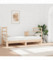Pull-out Day Bed 2x(90x190) cm Solid Wood Pine