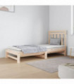 Pull-out Day Bed 2x(90x190) cm Solid Wood Pine