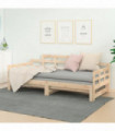 Pull-out Day Bed Solid Wood Pine 2x(80x200) cm