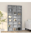 CD Cabinet Grey Sonoma 102x23x177.5 cm Engineered Wood