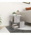 Side Table Concrete Grey 40x40x40 cm Engineered Wood