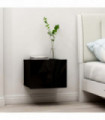 vidaXL Bedside Cabinet Black 40x30x30 cm Engineered Wood