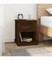 vidaXL Bedside Cabinet Brown Oak 39x39x47.5 cm Engineered Wood