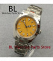 BLIGER 36mm/39mm Polished Bezel 24 Jewels NH35 MIYOTA 8215 PT5000 Mechanical Men Watch Steel Strap Screw Back Sapphire Crystal