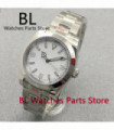 BLIGER 36mm/39mm Polished Bezel 24 Jewels NH35 MIYOTA 8215 PT5000 Mechanical Men Watch Steel Strap Screw Back Sapphire Crystal