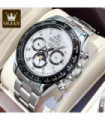 OLEVS Automatic Mechanical Watch for Men TOP Brand Original Stainless Steel Luminous Waterproof Date Man Wrist Watch Luxury Set