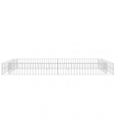 Gabion Raised Bed Galvanised Steel 200x100x20 cm