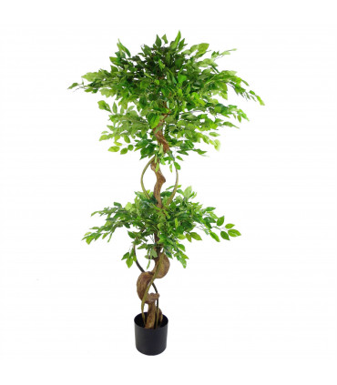 150cm Twisted Trunk Artificial Japanese Fruticosa Style Ficus Tree