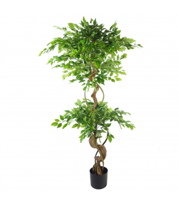 150cm Twisted Trunk Artificial Japanese Fruticosa Style Ficus Tree
