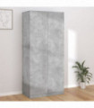 Wardrobe Concrete Grey 90x52x200 cm Engineered Wood