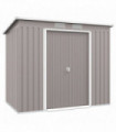 Outsunny 7 x 4ft Metal Garden Storage Shed w/ Double Door & Ventilation Grey