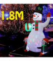 1.8m/6FT Christmas Decoration Inflatable Gift Snowman Penguin with LED Lights Xmas Party Indoor Outdoor Courtyard Props Ornament