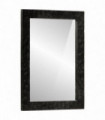 vidaXL Bathroom Mirror Black 50x70x2.5 cm Solid Wood Mango and Glass