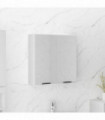 vidaXL Bathroom Mirror Cabinet White 64x20x67 cm