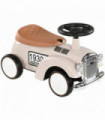 AIYAPLAY Foot To Floor Slider with Steering Wheel for 12-36 Months Cream White