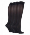IOMI - 4 Pack Graduated Compression Energising Socks (4-7 / Black)