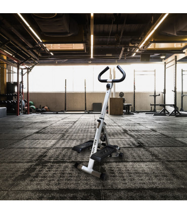 Stepper Heavy Duty Steel Frame Adjustable Step Machine Grey 50H x 60W x 30Dcm