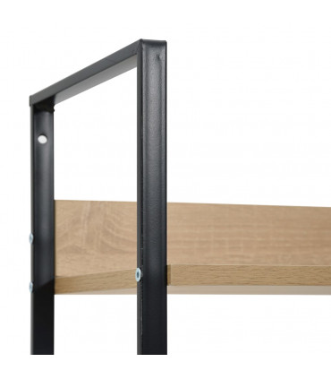 5-Layer Book Shelf Oak 60x27.6x158.5 cm Engineered Wood