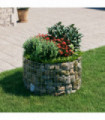 Circular Gabion Raised Bed Galvanised Steel Ø100x50 cm