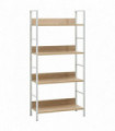 vidaXL 4-Layer Book Shelf Oak 60x27.6x124.5 cm Engineered Wood