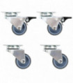12 pcs Twin-wheel Swivel Casters 50 mm