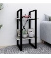 2-Tier Book Cabinet Grey Sonoma 40x30x70 cm Engineered Wood