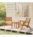 vidaXL 3 Piece Bistro Set Solid Acacia Wood