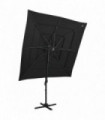 4-Tier Parasol with Aluminium Pole Black 250x250 cm