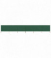 6-panel Wind Screen Fabric 800x160 cm Green