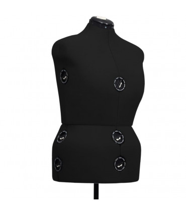 Adjustable Dress Form Female Black L Size 44-50