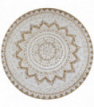 Area Rug Braided Jute Printed 150 cm Round