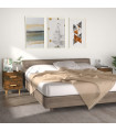 Bed Cabinets 2 pcs Smoked Oak 40x35x47.5 cm