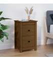 Bedside Cabinet Honey Brown 40x35x61.5 cm Solid Wood Pine