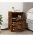 Bedside Cabinets 2 pcs Smoked Oak 43x36x60 cm