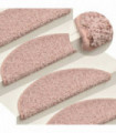 Carpet Stair Treads 15 pcs Light Pink 56x17x3 cm