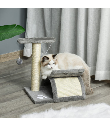 Cat Tree Plush Scratcher